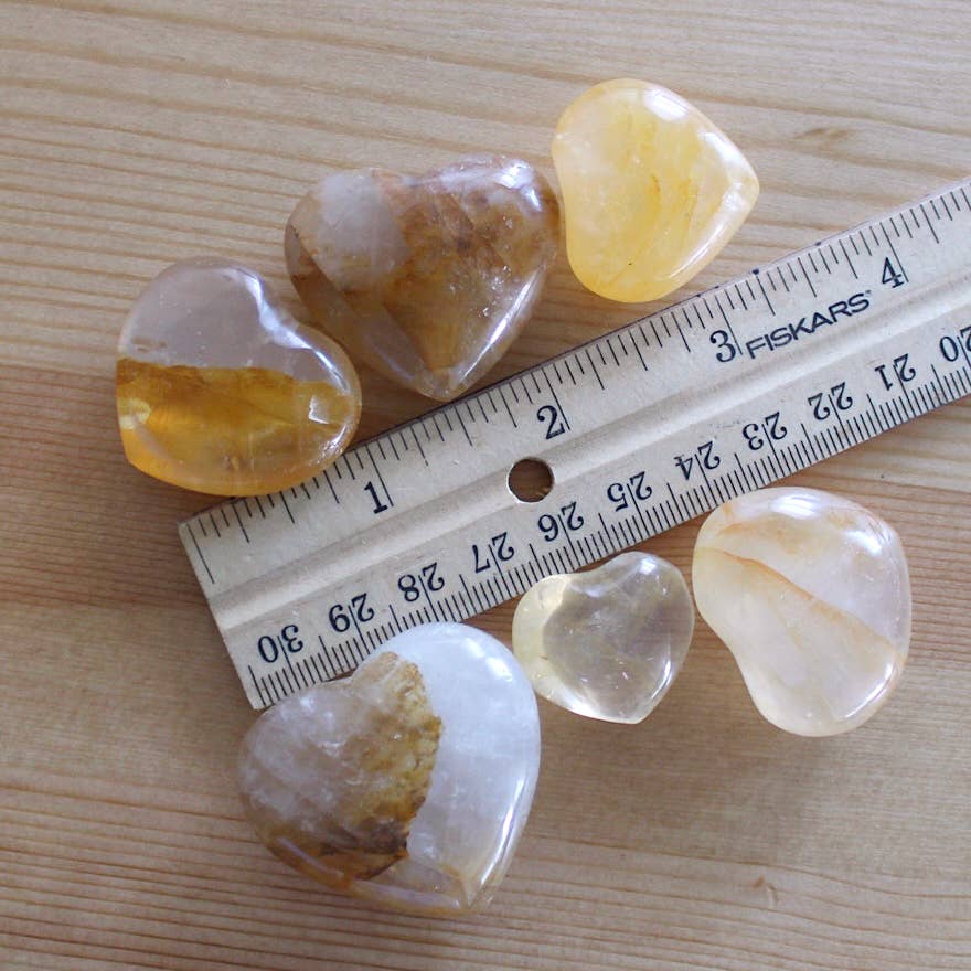 Pebble House Hematoid Quartz Heart