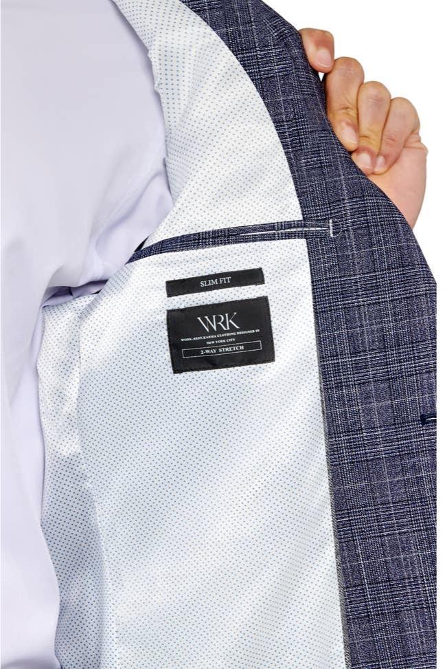 W.R.K. Slim Fit Stretch Plaid Sportcoat