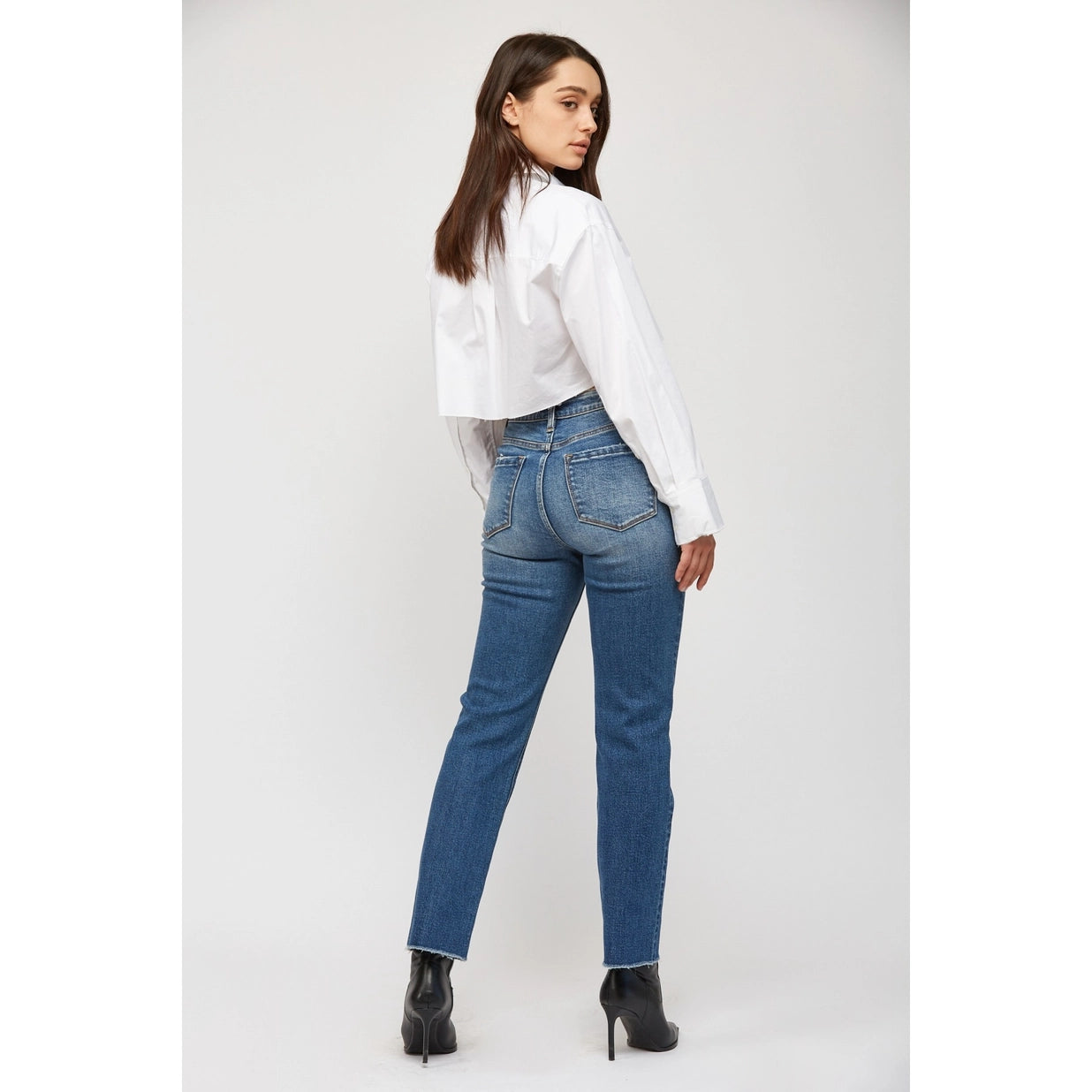 Mica Denim Super High Rise Straight Leg