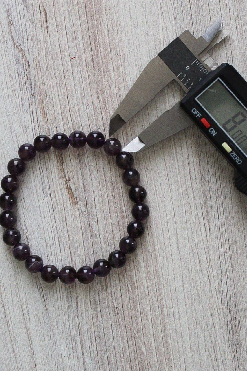Pebble House Amethyst Bracelet 8mm or 6mm