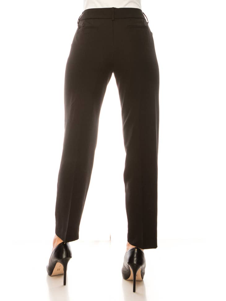 Twill Slim Fit Ankle Length Pants - Navy & Black