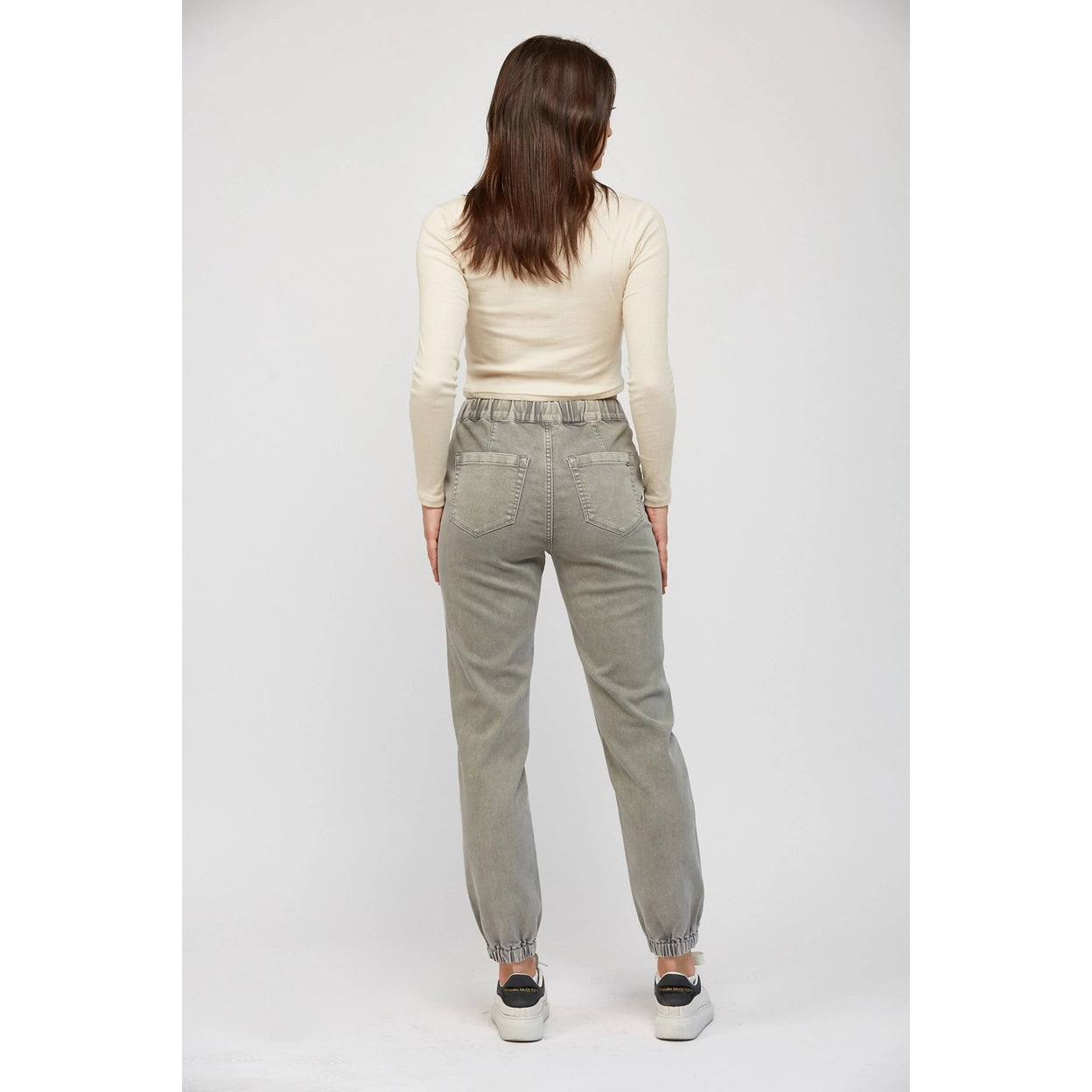 Mica Denim High-Rise Crop Jogger
