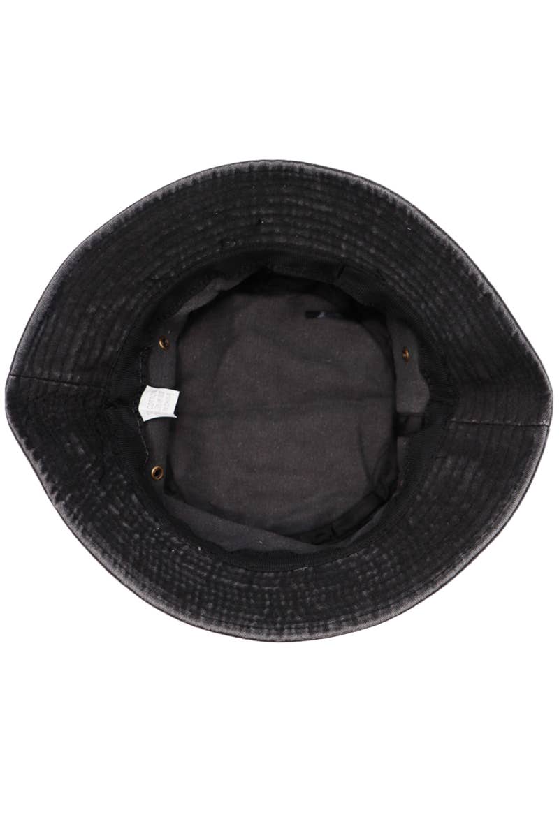 Cap Zone Pigment Stone Washed Twill Cotton Bucket Hat