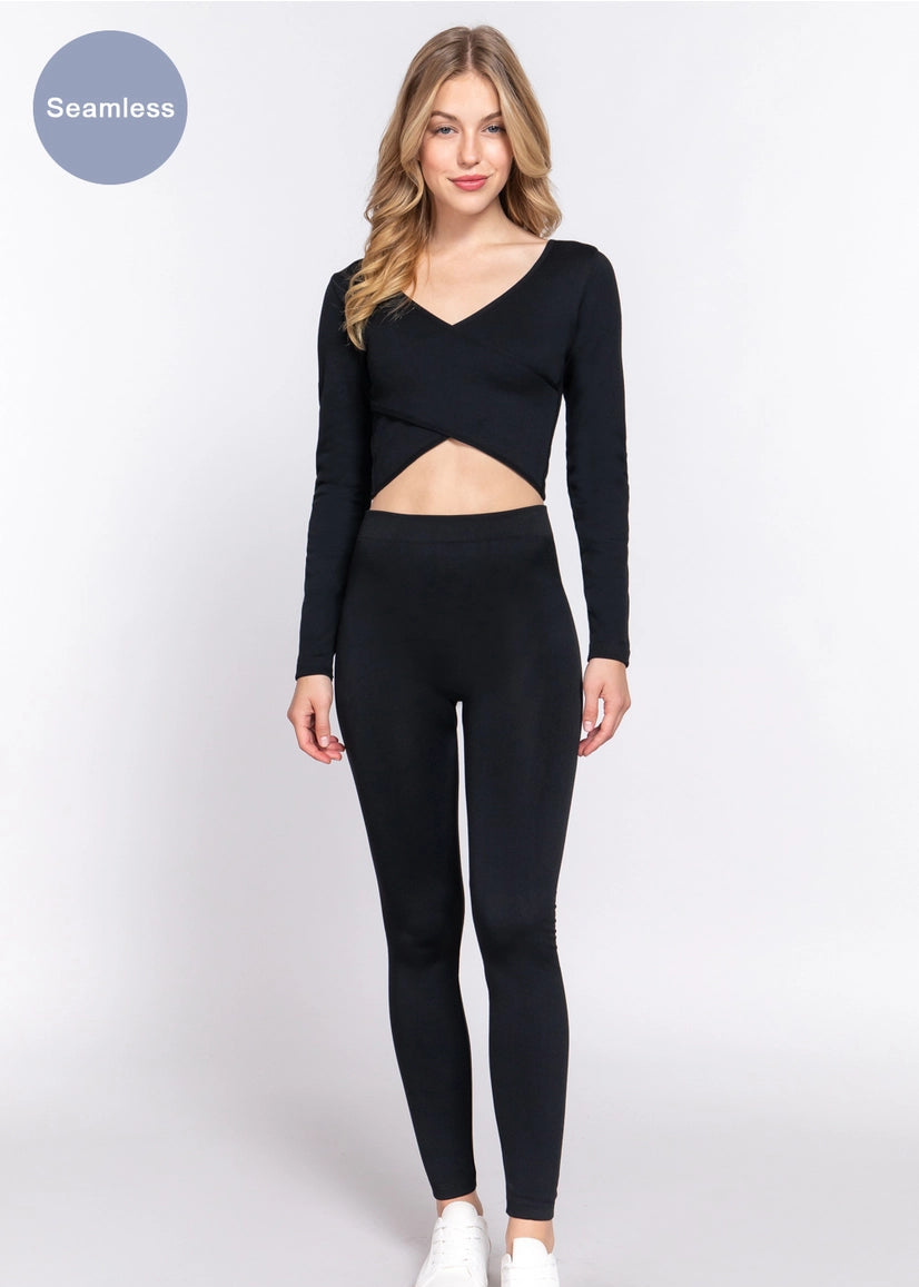 Active Basic Inner Brushed Seamless Leggings