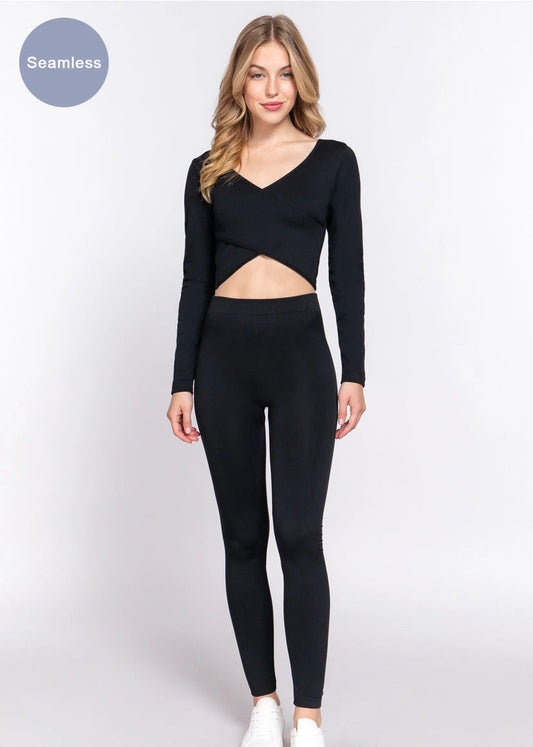Active Basic Inner Brushed Seamless Leggings