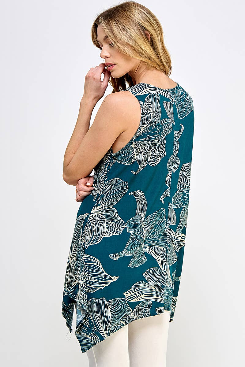 Jostar Shark Bite Hem Tank. Fall Clearance!