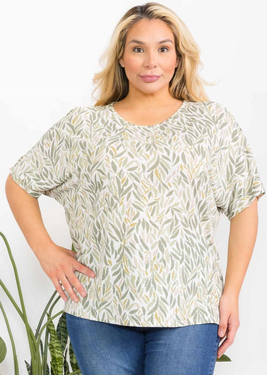 Perseption Plus Button Detail Slit Dolman