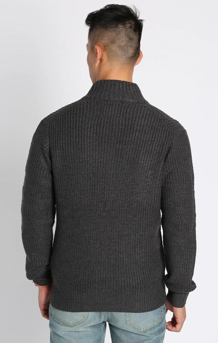 Jachs Full Zip Mockneck Sweater