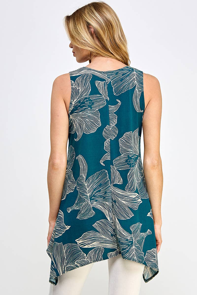 Jostar Shark Bite Hem Tank. Fall Clearance!