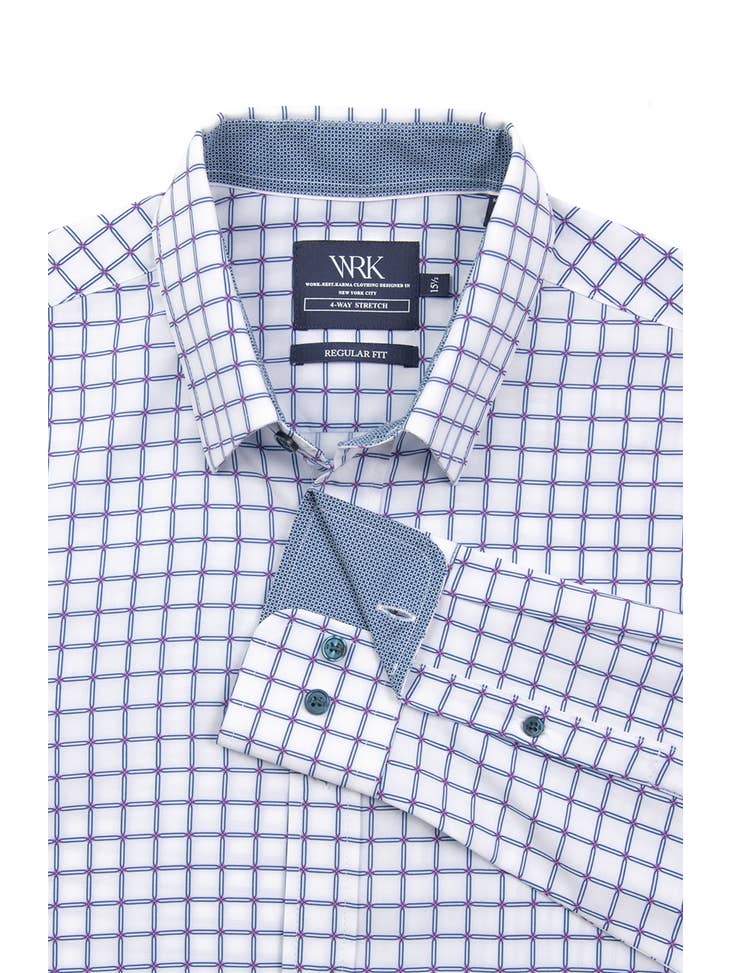 Check it Out - Check Geo Print in Regular Fit by W.R.K