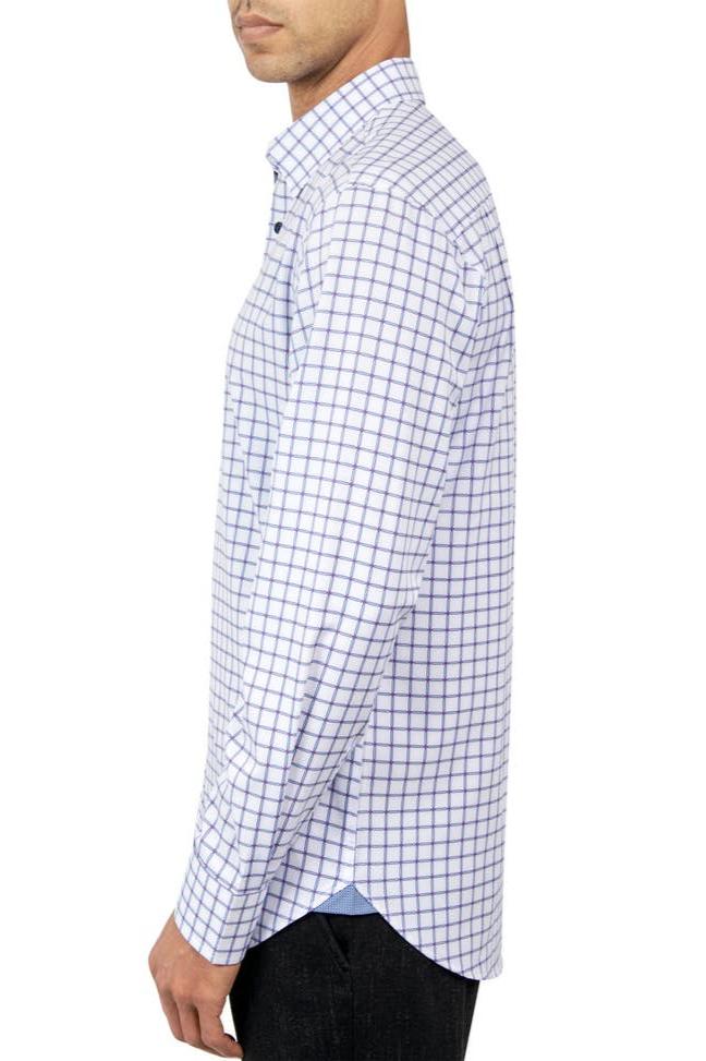 W.R.K. Check Geo Print in Regular Fit
