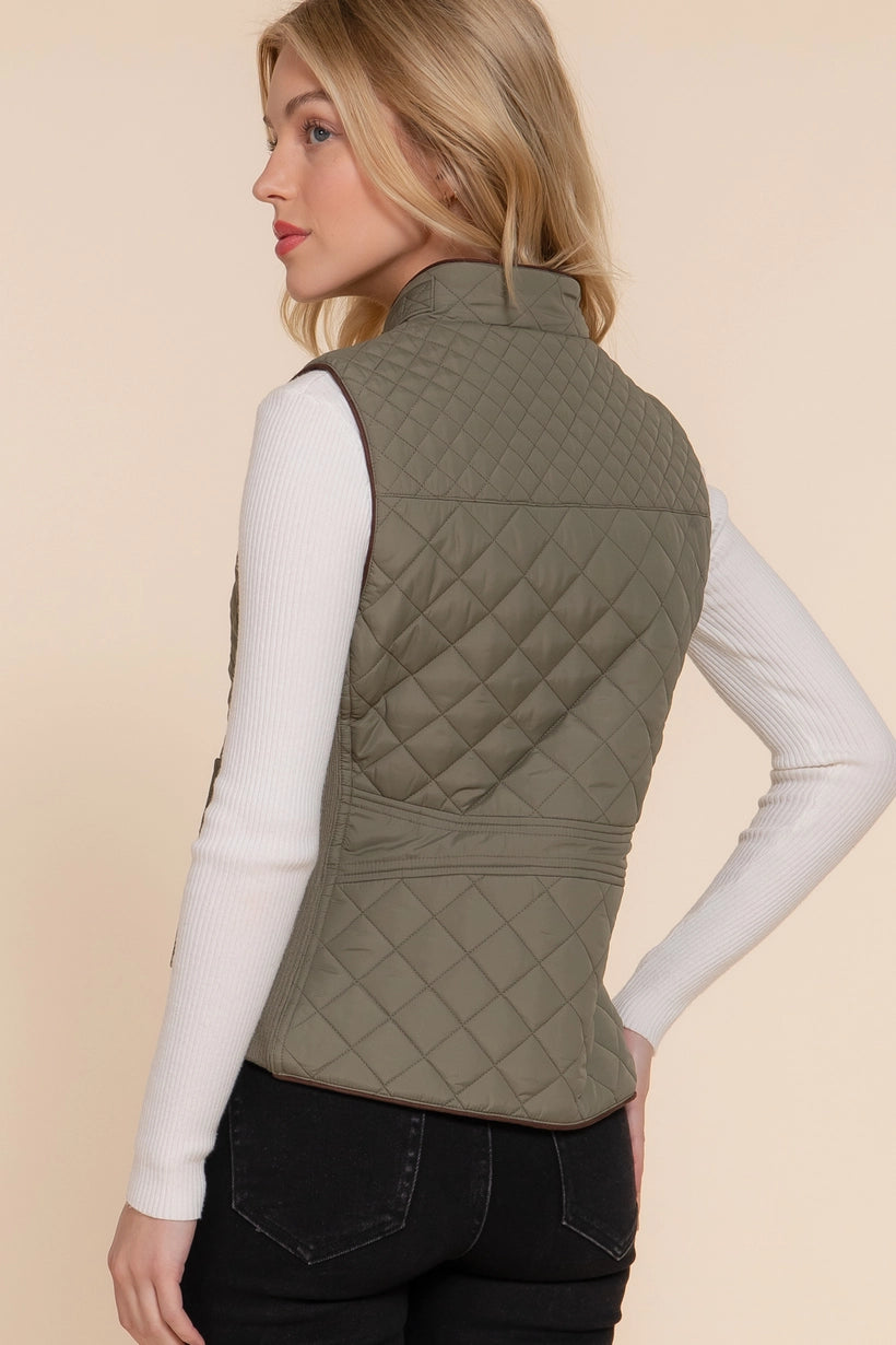 Active Basic Quilted Padded Vest