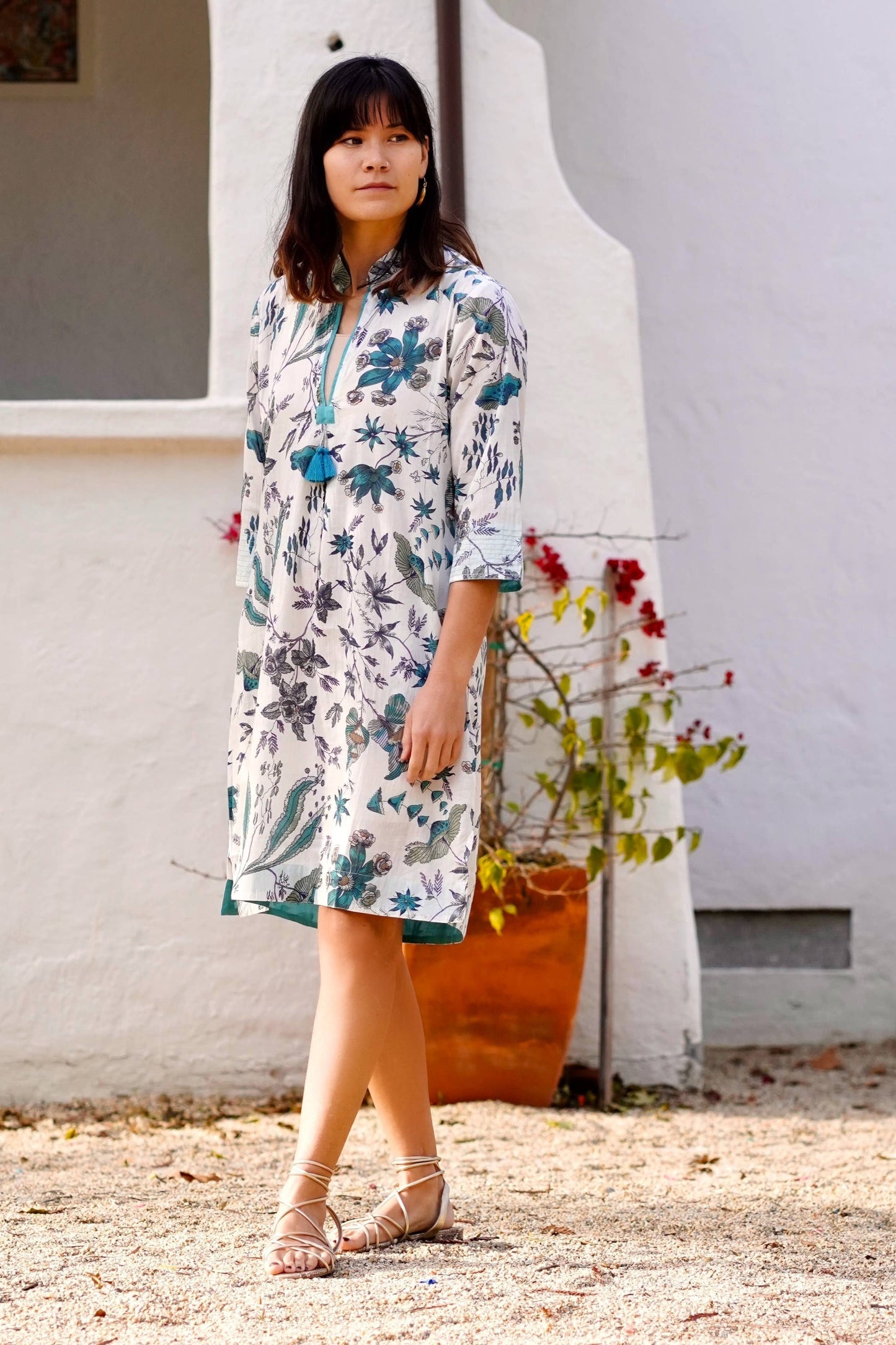 Dolma Bea Contrast Cuff Tunic Dress (30% off dress sale!)