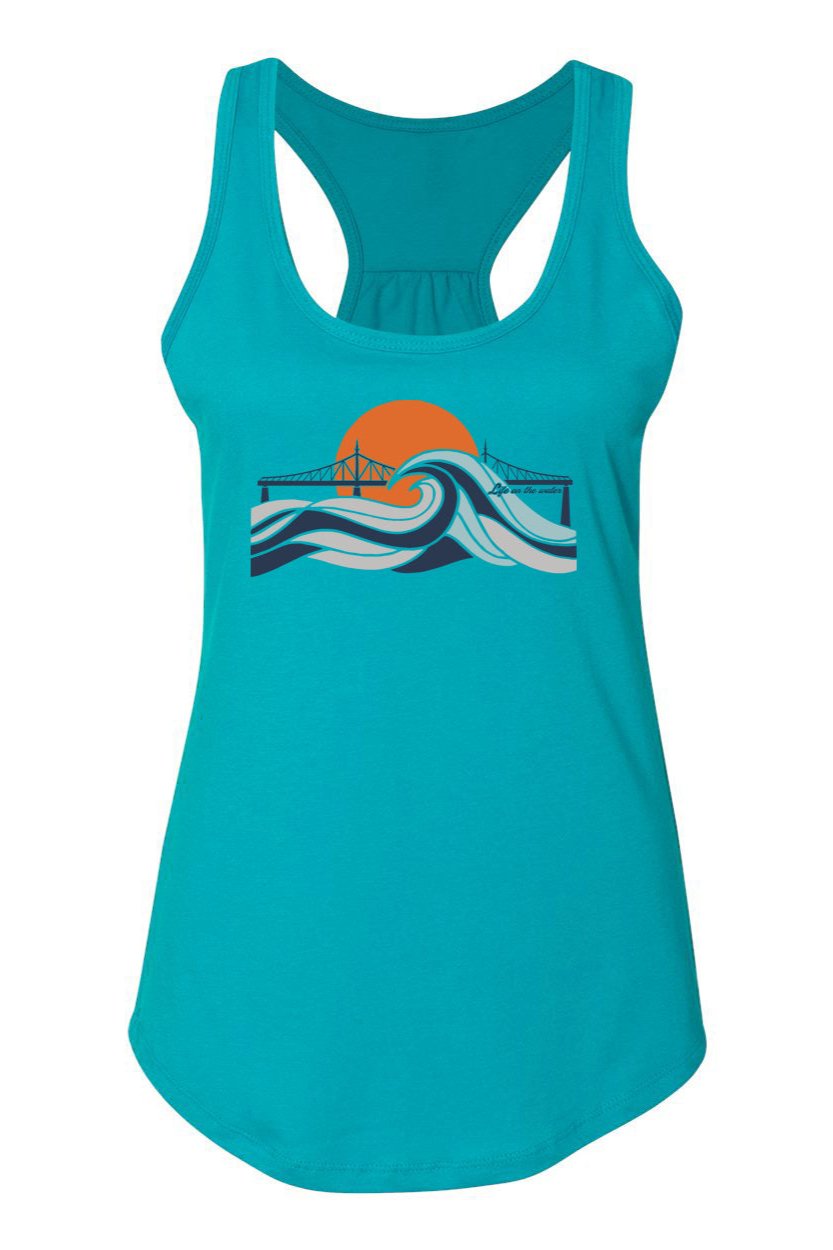 Life On The Water 2021 Design - Youth Razer Back Tank