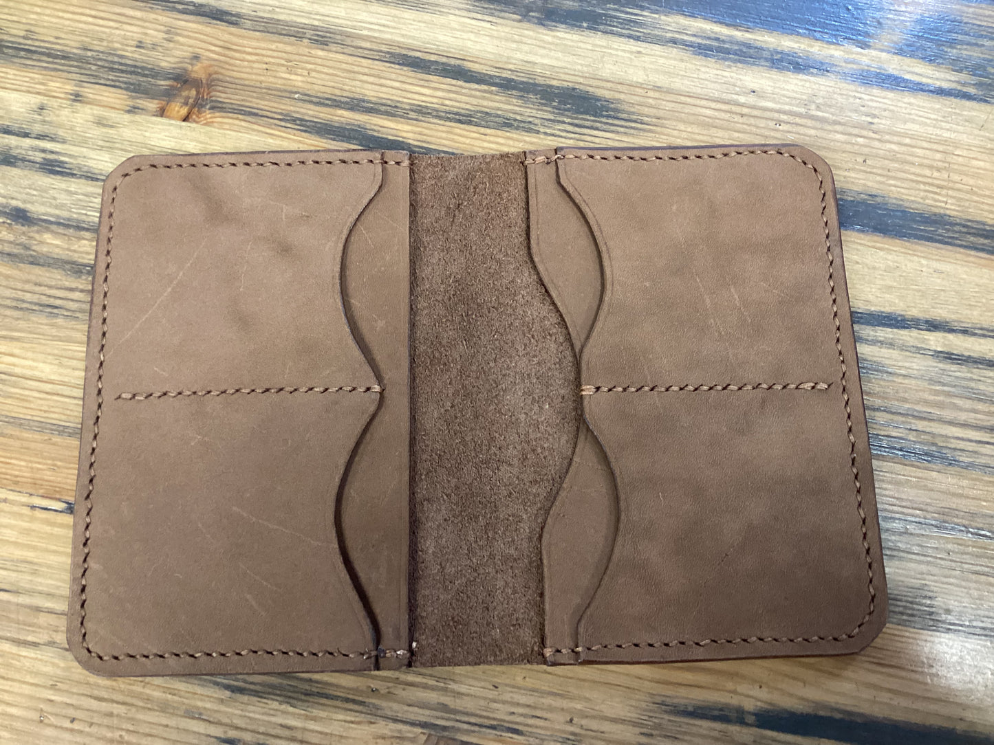 Bi-Fold Leather Wallet/Passport Wallet