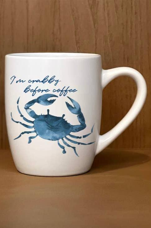 Second Nature By Hand I'm Crabby Before Coffee Mug