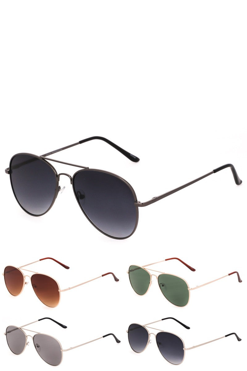 Rope & Spurs Metal Frame Aviator Sunglasses