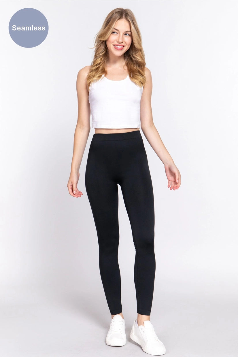 Active Basic Inner Brushed Seamless Leggings