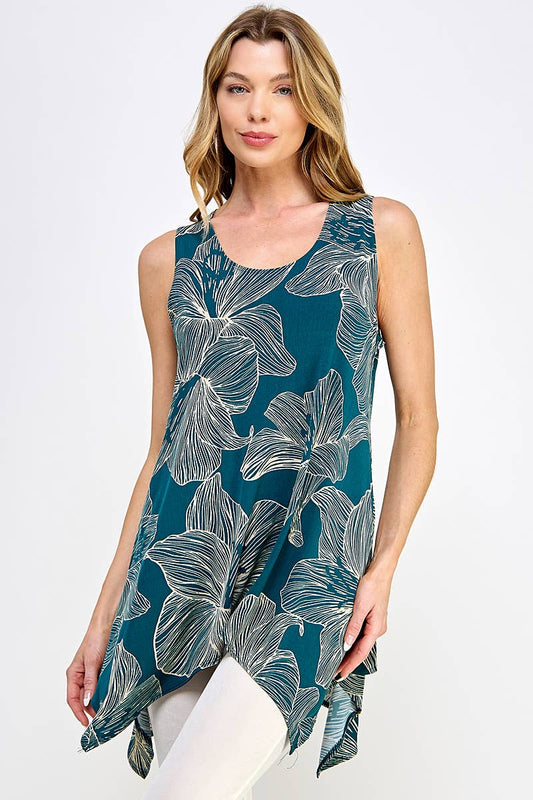 Jostar Shark Bite Hem Tank. Fall Clearance!
