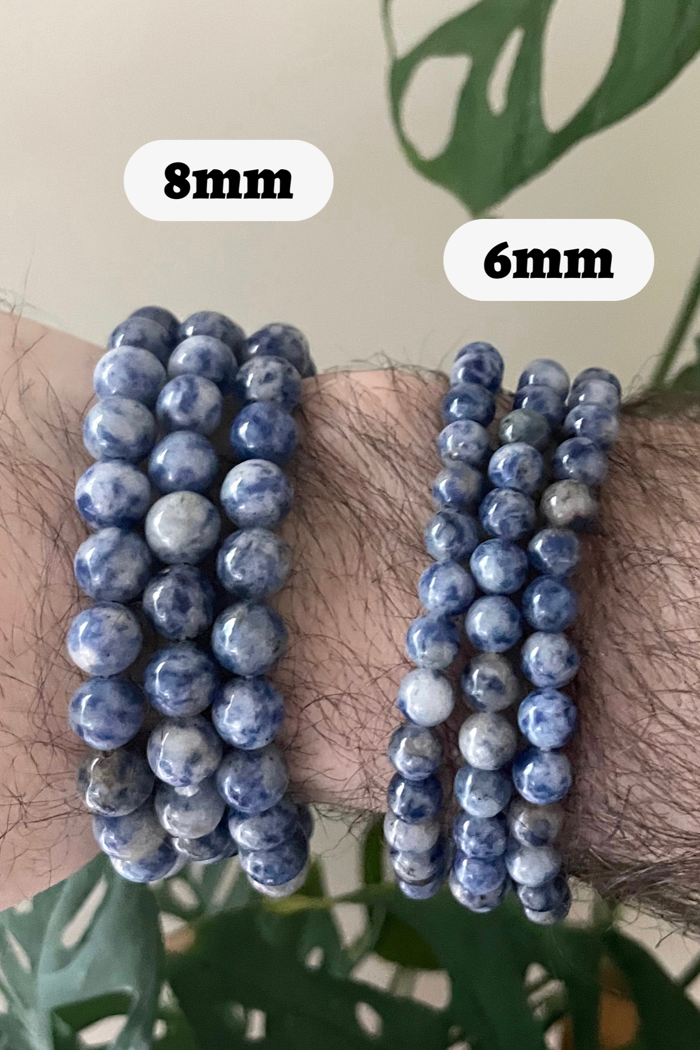 Pebble House Sodalite Bracelet 8 mm or 6 mm