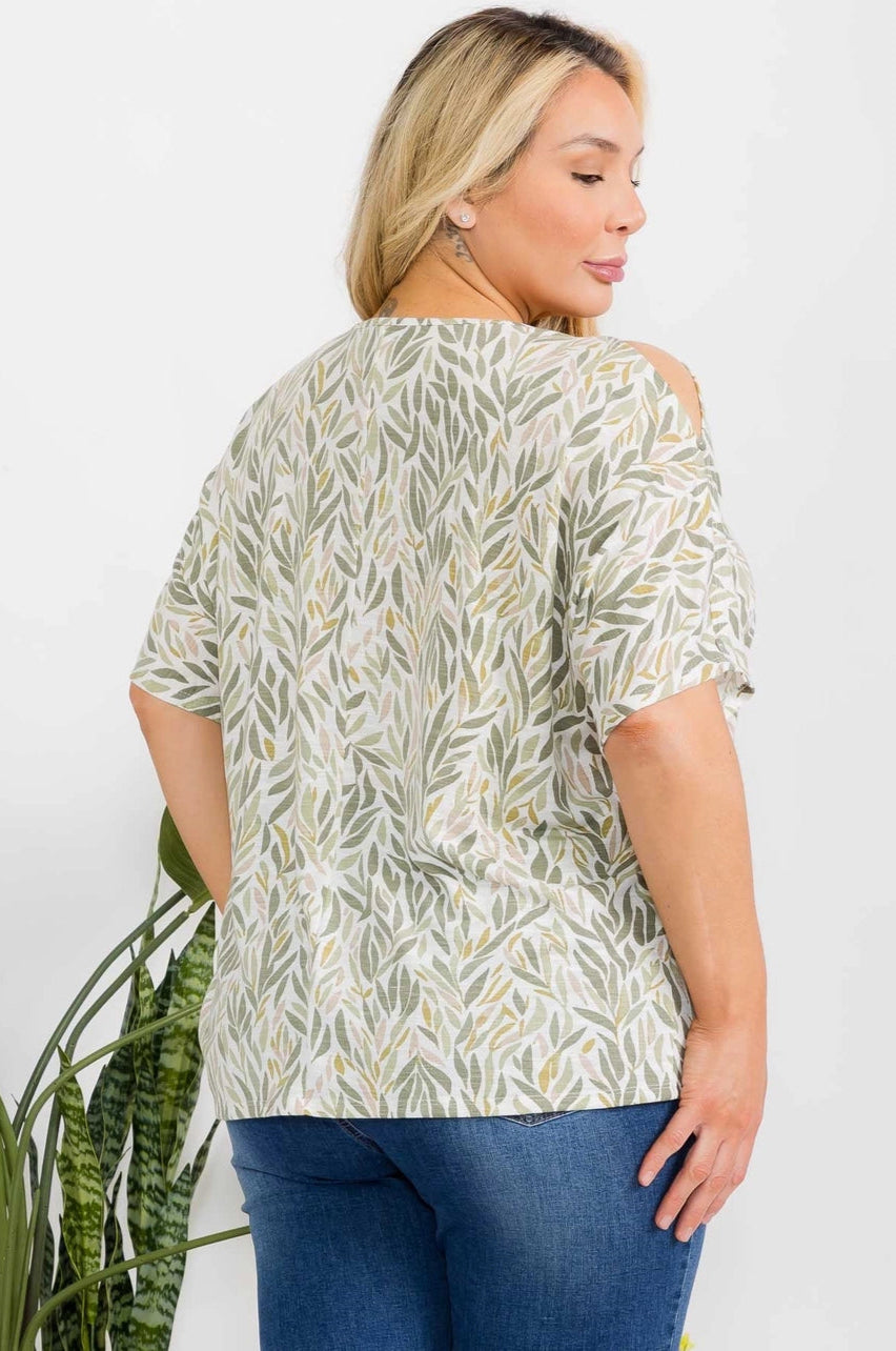 Perseption Plus Button Detail Slit Dolman