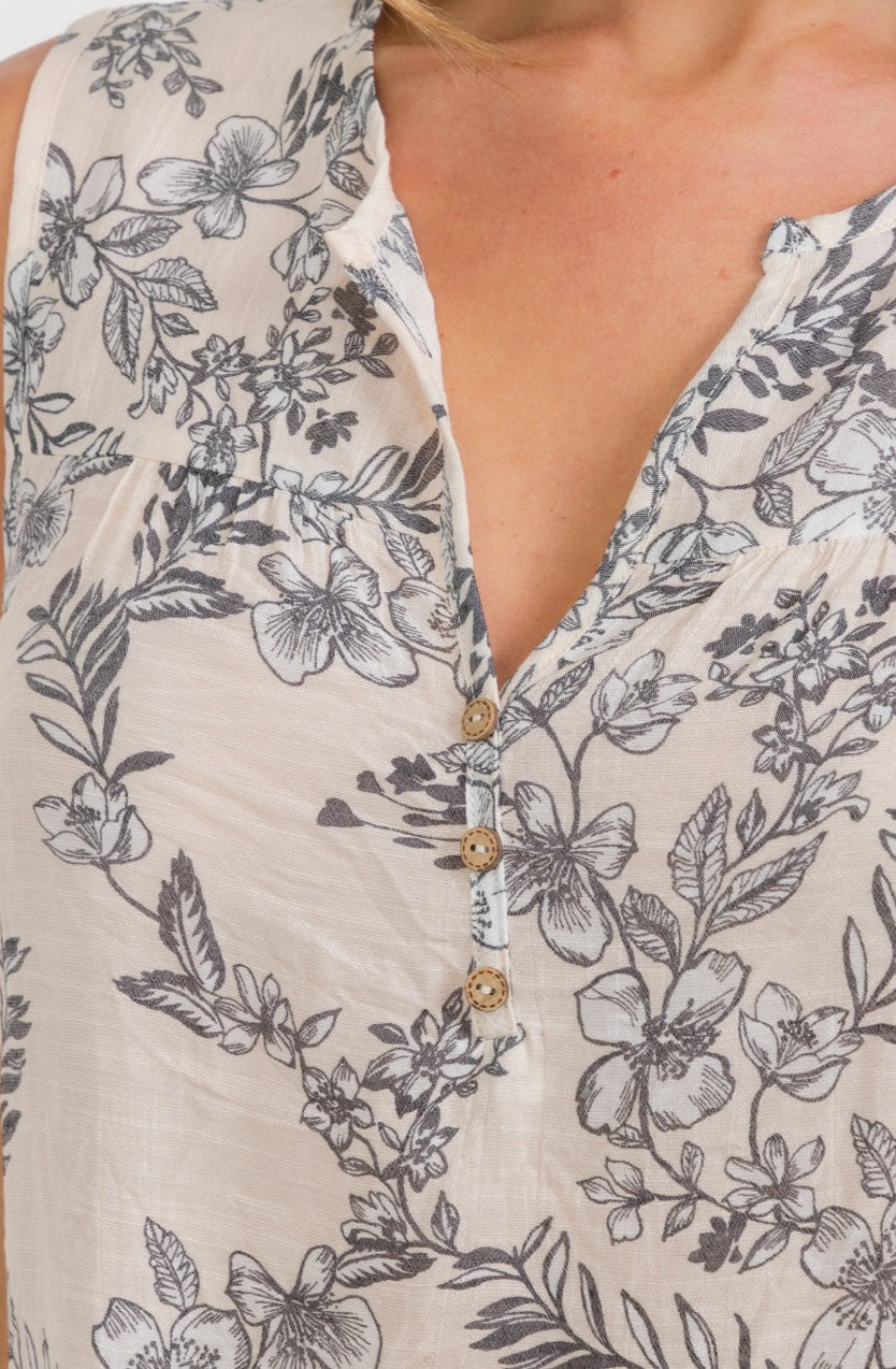 Perseption Half Wood Button Shirt