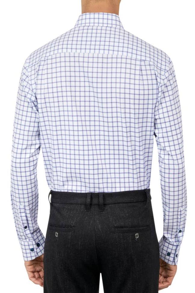 W.R.K. Check Geo Print in Regular Fit
