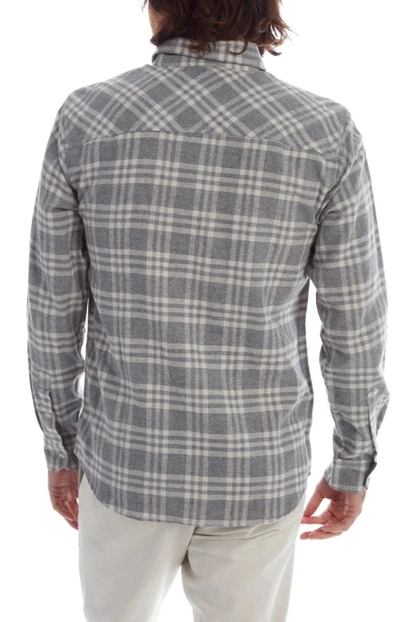 Luca Flannel Shirt - Grey