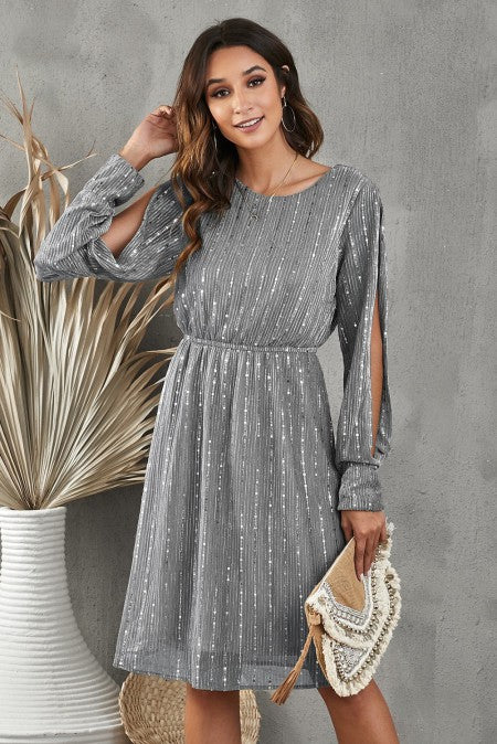 El Kanna Sequin Split Sleeve Midi Dress. Fall Clearance! D. Lynne's Boutique El Kanna Sequin Split Sleeve Midi Dress. Fall Clearance! D. Lynne's Boutique