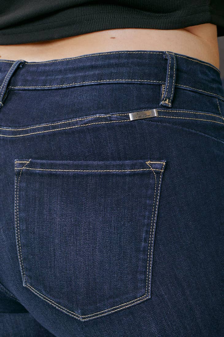 KanCan Mid-Rise Fold Hem Shorts