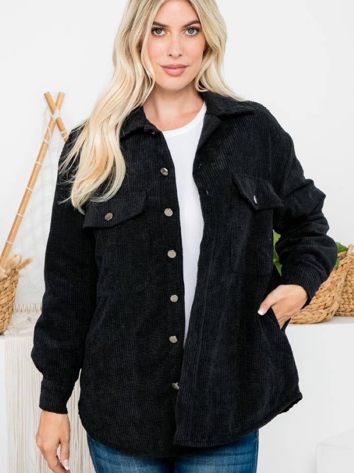 ZiA Apparel Padded Corduroy Jacket