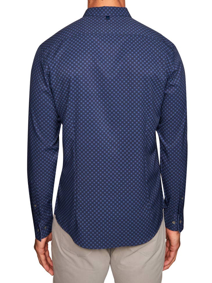 Medal Worthy - Medallion 4-Way Stretch LS Shirt by W.R.K.