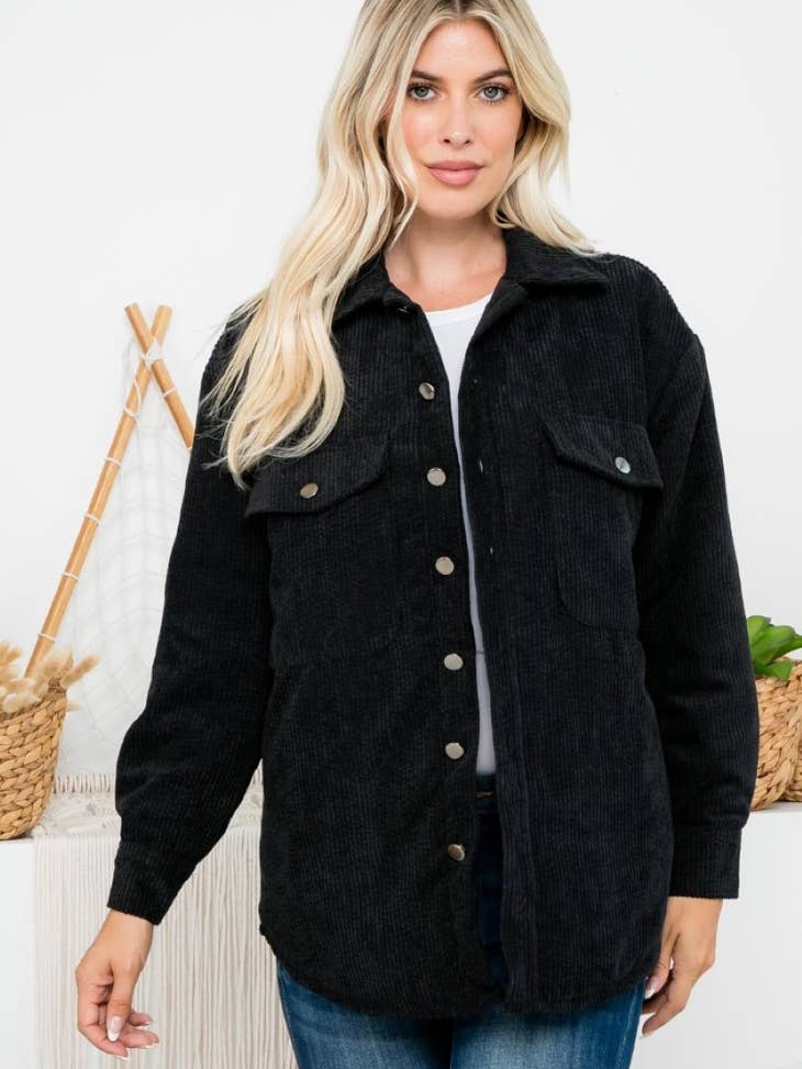 ZiA Apparel Padded Corduroy Jacket