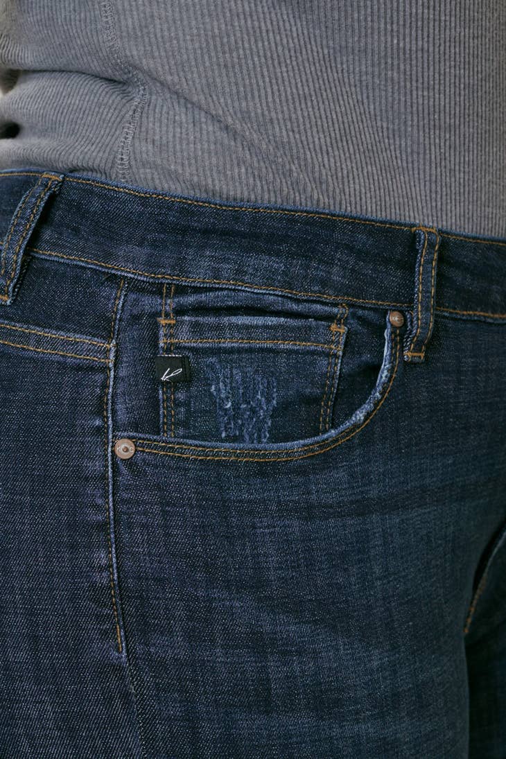 KanCan High Rise Fray Hem Ankle Skinny