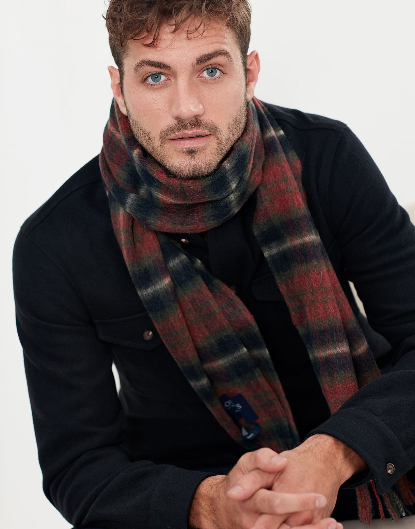 Tytherton Wool Checked Scarf