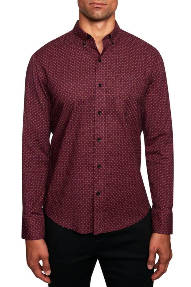 W.R.K. Dot Diamond Reworked Shirt. Fall Clearance!