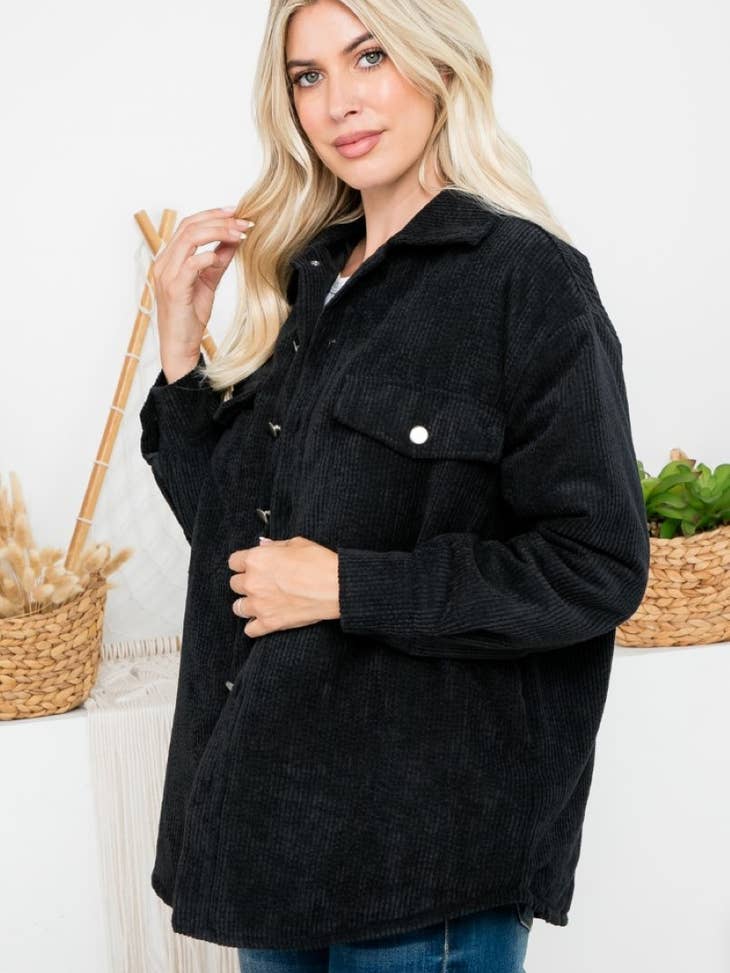 ZiA Apparel Padded Corduroy Jacket