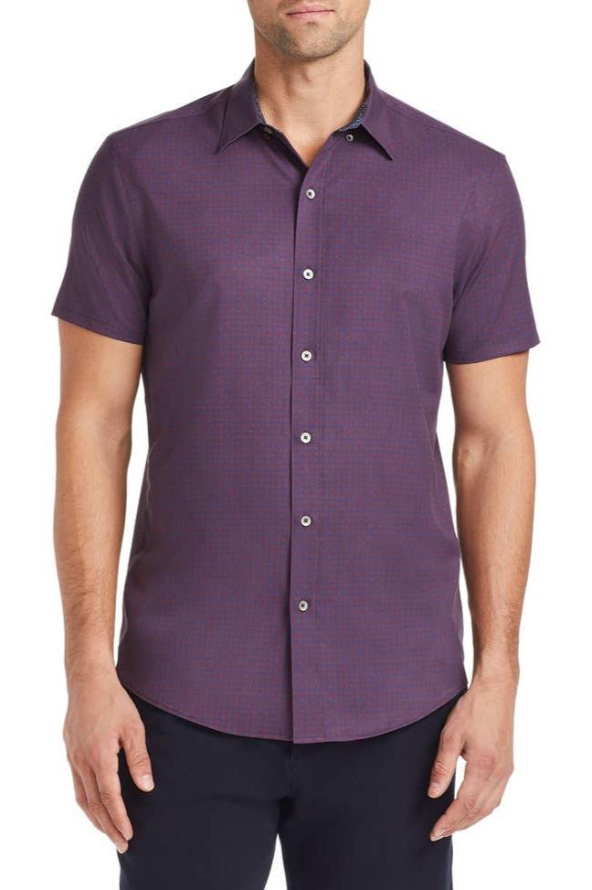 W.R.K. Gradient Check 4-Way Stretch SS Shirt. Fall Clearance!