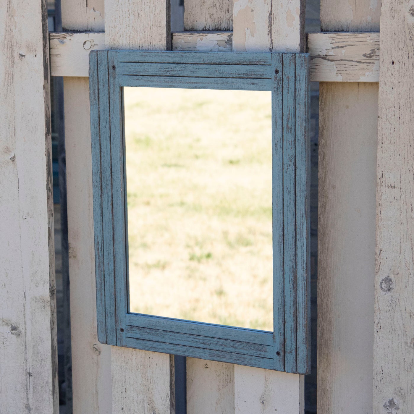Foreside Home & Garden Heartland Blue Mirror