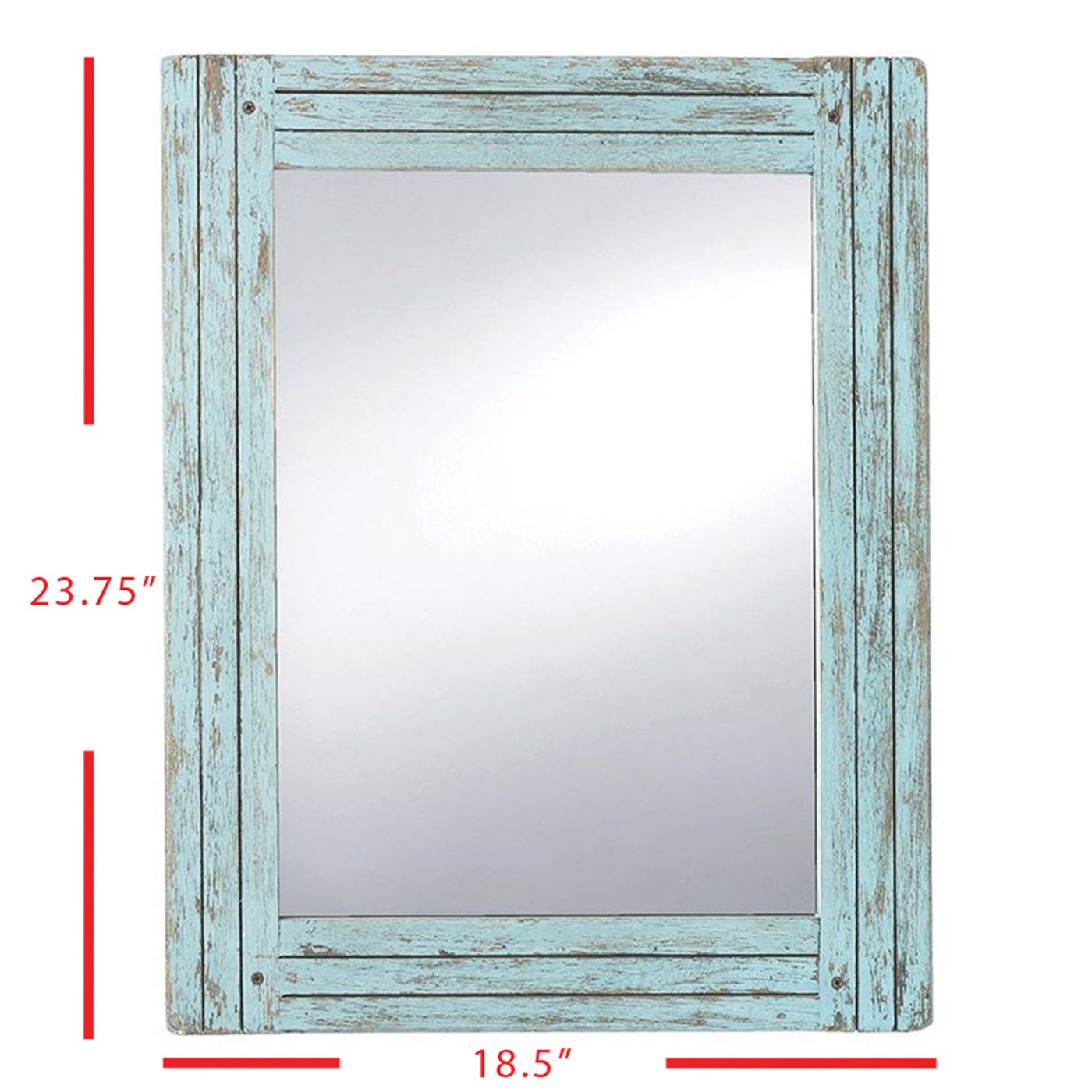 Foreside Home & Garden Heartland Blue Mirror