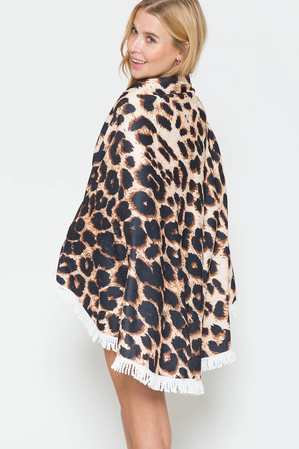 Justin & Taylor Leopard Print Rounded Towel