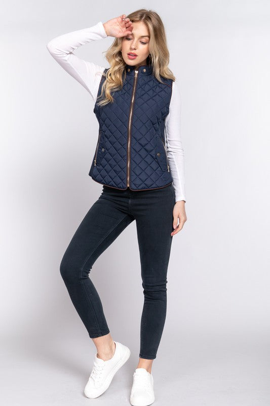 Active Basic Quilted Padded Vest