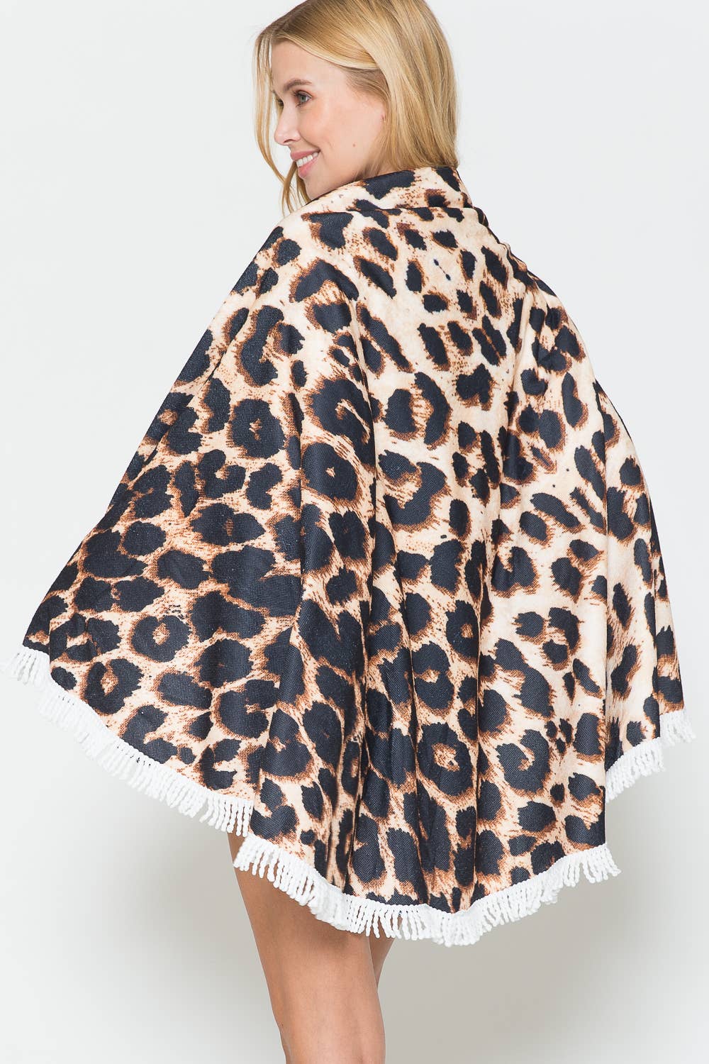 Justin & Taylor Leopard Print Rounded Towel