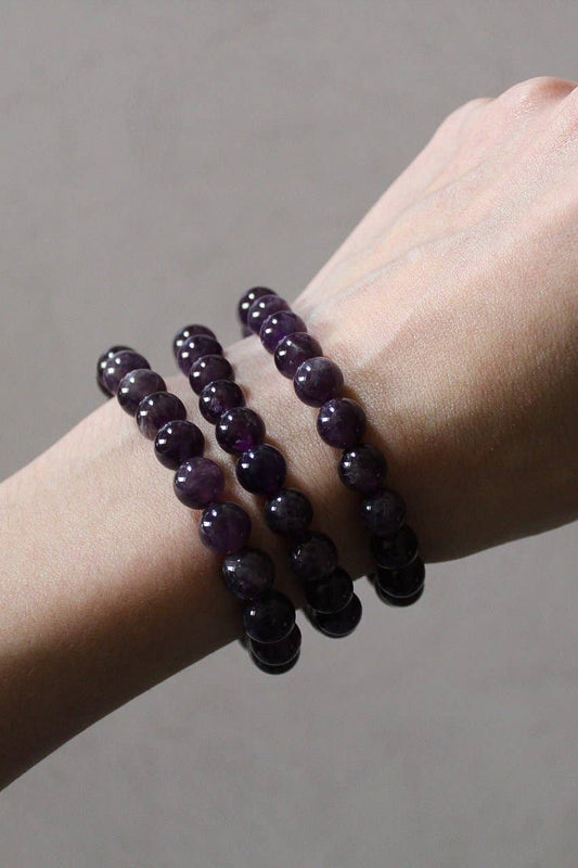 Pebble House Amethyst Bracelet 8mm or 6mm