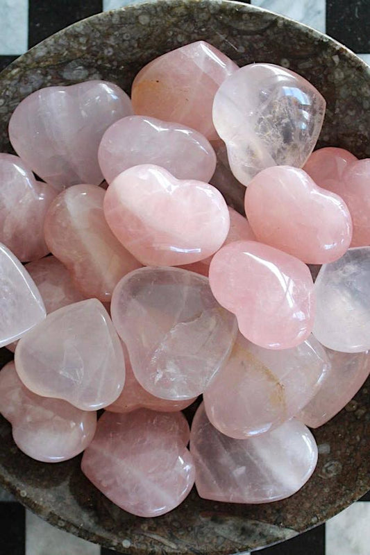 Pebble House Rose Quartz Heart