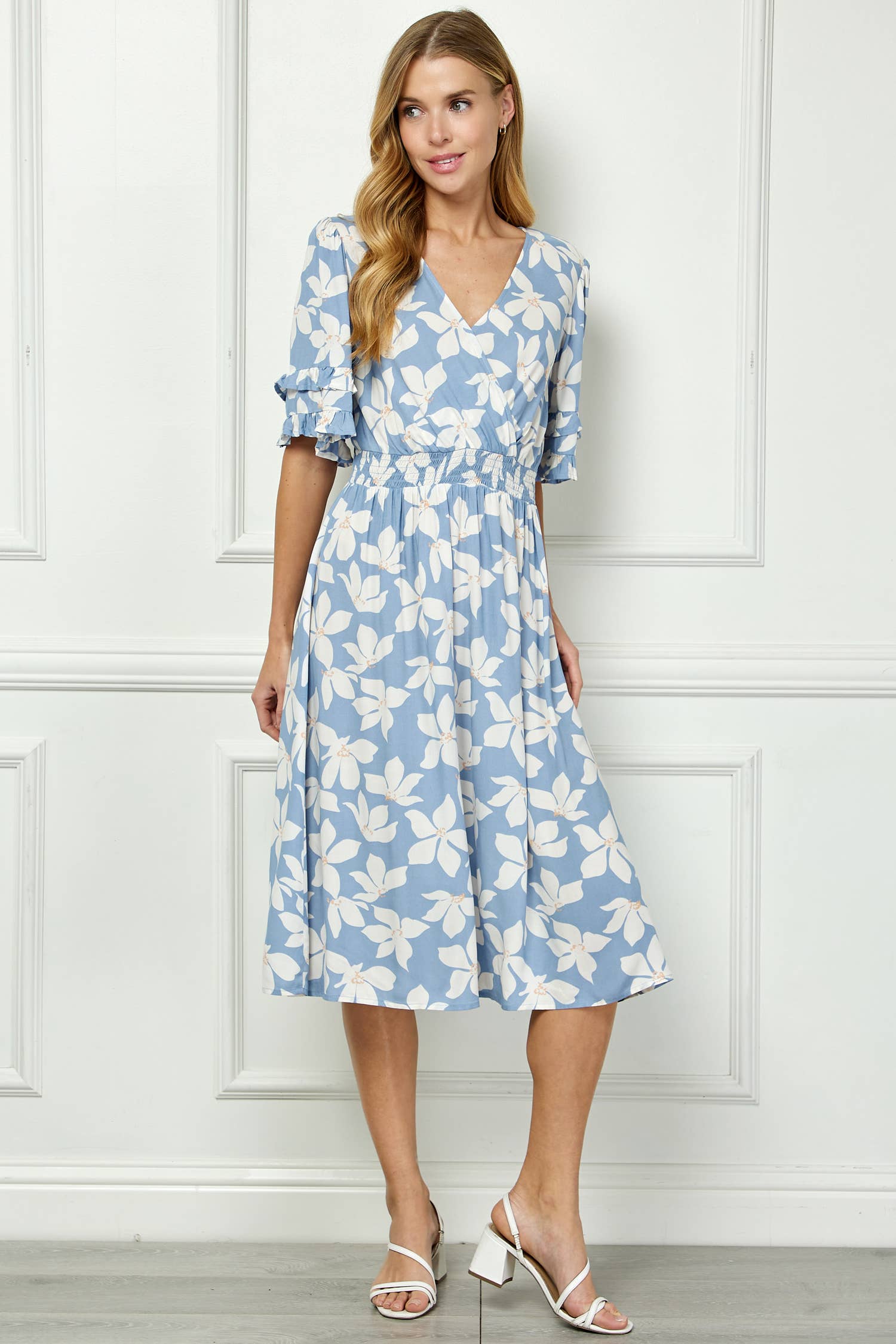 Winslow Collection Elegant Kimono Inspired Surplice Dress. D. Lynne's Boutique Winslow Collection Elegant Kimono Inspired Surplice Dress. D. Lynne's Boutique