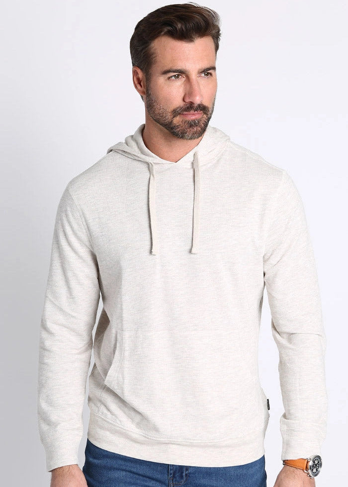 Jachs Oatmeal Bedford Cotton Modal Pullover Hoodie