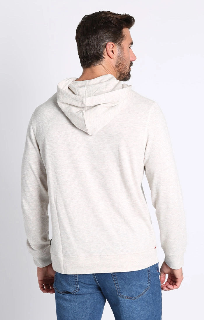 Jachs Oatmeal Bedford Cotton Modal Pullover Hoodie