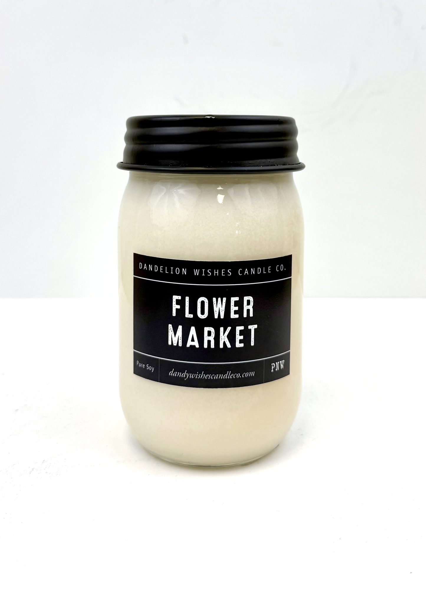 Dandelion Wishes Candle Co. 100% Soy Candle Large Mason Jar - 16oz