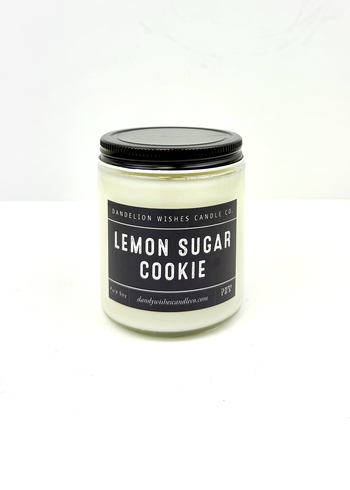 Dandelion Wishes Candle Co. 100% Soy Candle Medium Jar - 9oz Clear Glass